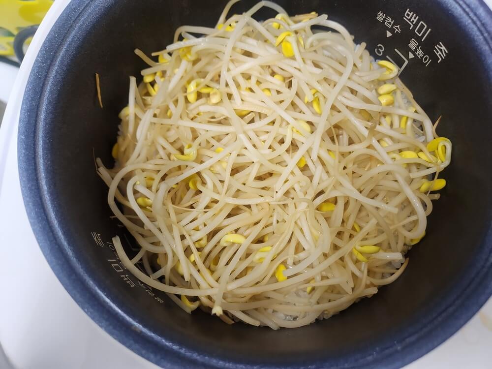 전기밥솥 콩나물 밥
