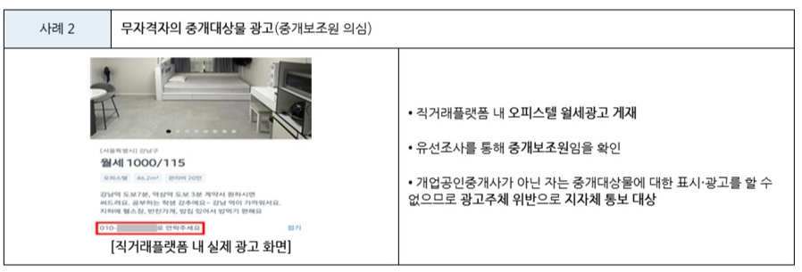 무자격자의 중개대상물 광고