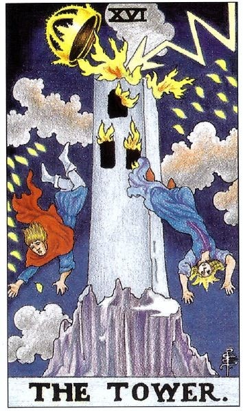 타로카드 16번 타워 과련사진