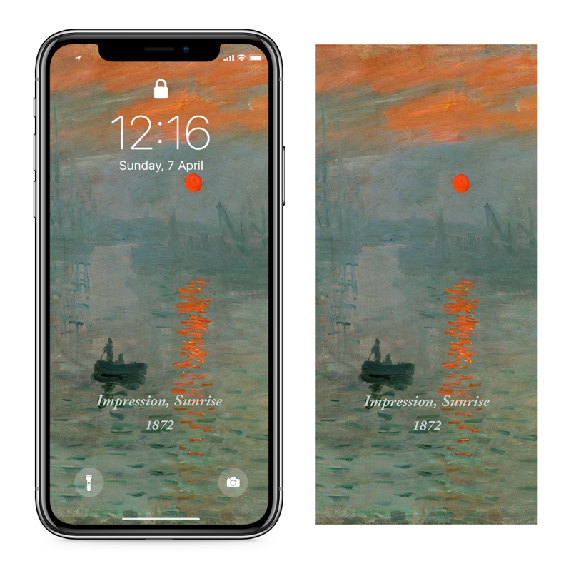 01 인상 해돋이 C - Claude Monet 클로드 모네 배경화면