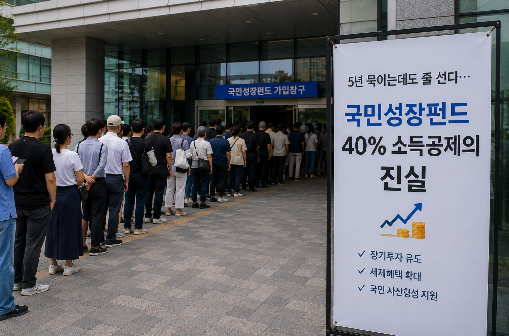 국민성장펀드 40% 소득공제의 진실, 이것만 알면 끝