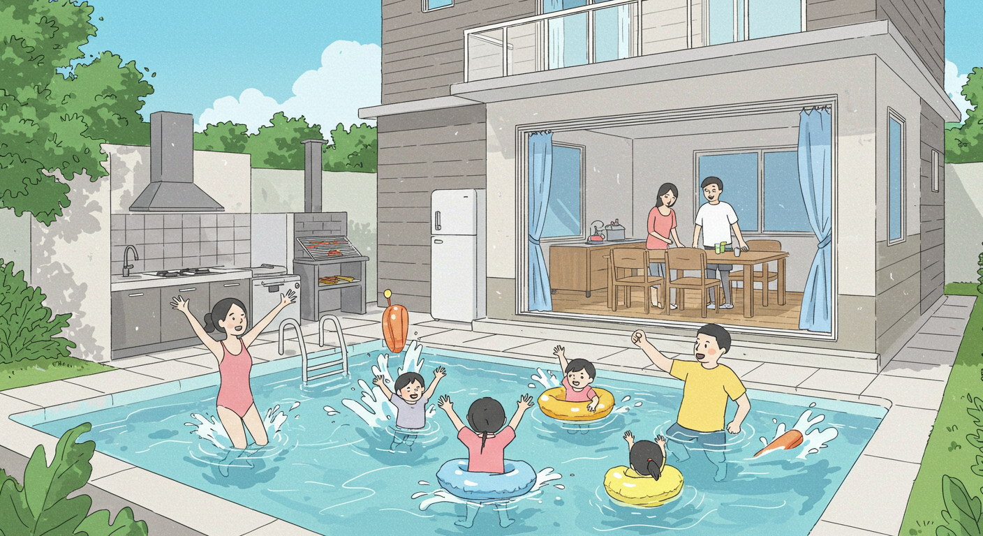 가족 단위 실속 풀빌라