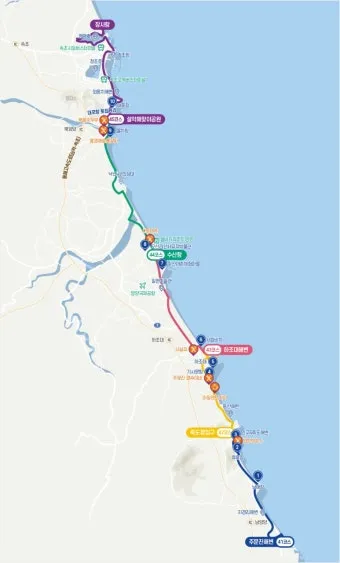 해파랑길 지도 한눈에 보기 해파랑길 1코스 2코스 포토스팟 주의사항 총정리_51