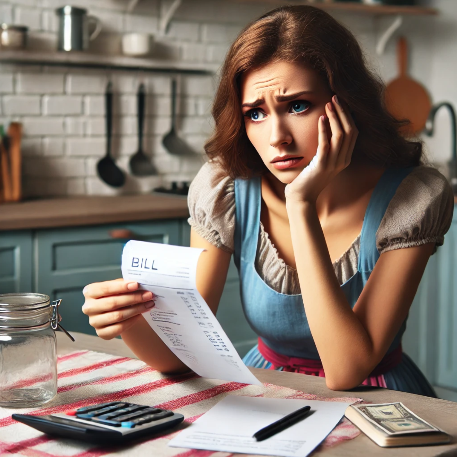 가정주부와 물가 사진