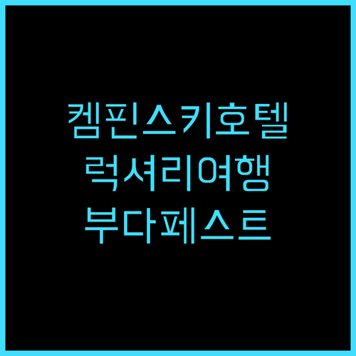 켐핀스키 호텔 코르비누스 부다페스트 ..
