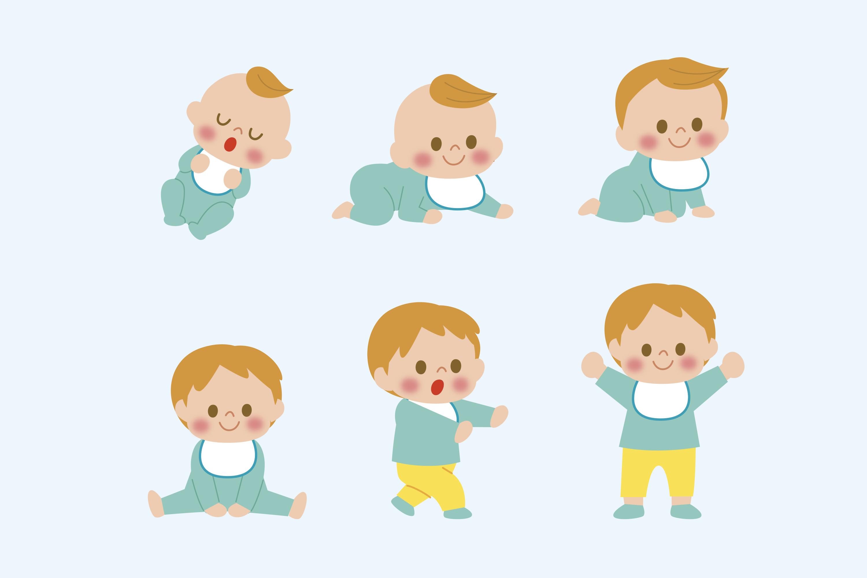 아기 성장과정 그림