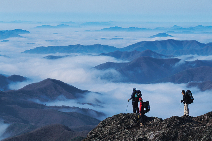 운장산 등산코스 지도