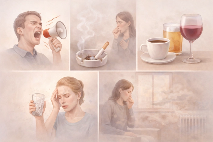 쉰 목소리 원인