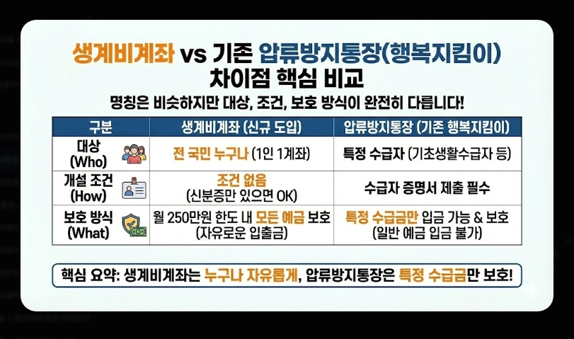 생계비통장 압류보호 한도 250만원 [2026년 상향] 변경 내용 및 적용 시기 안내