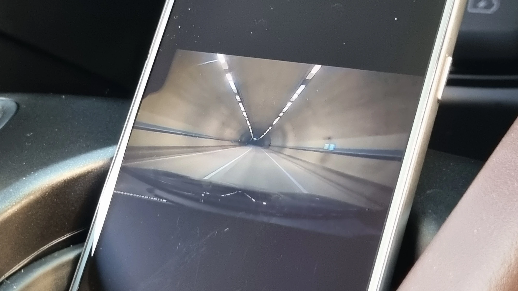 블박 영상 스마트폰 재생모습