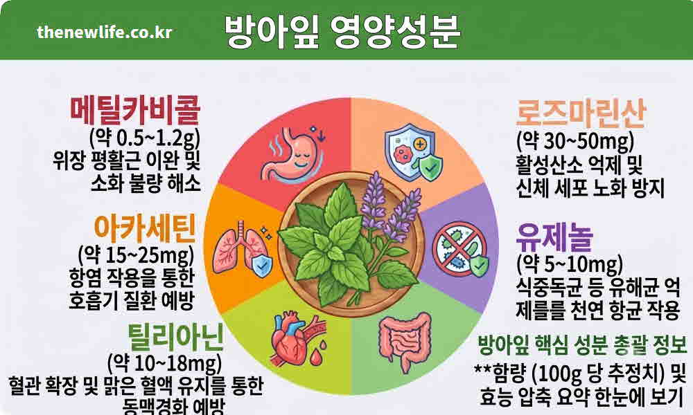 방아잎 효능 영양성분