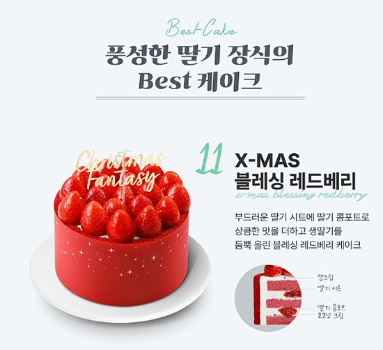 파라파게트 크리스마스 케익