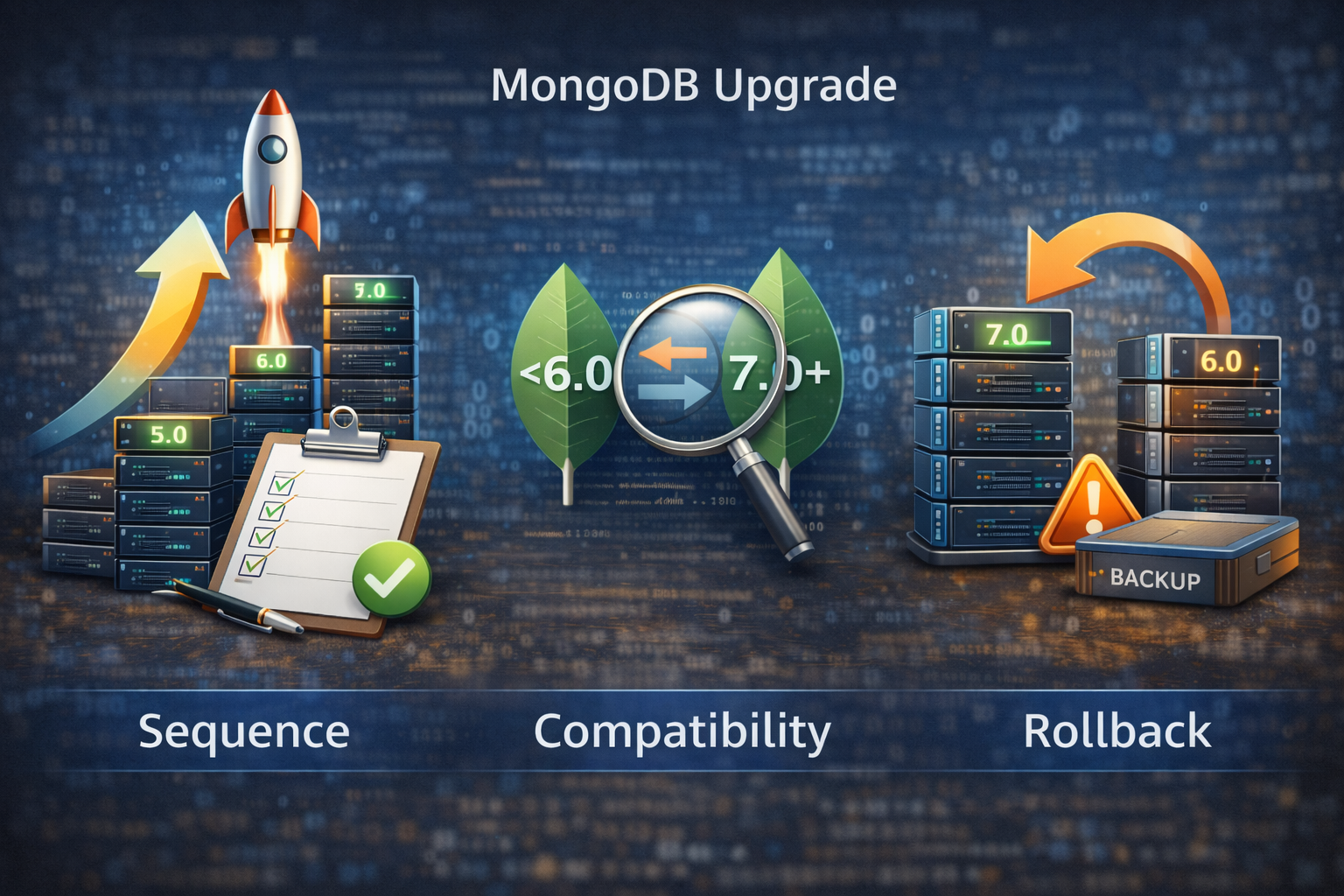 MongoDB 업그레이드 (순서,호환성,롤백)