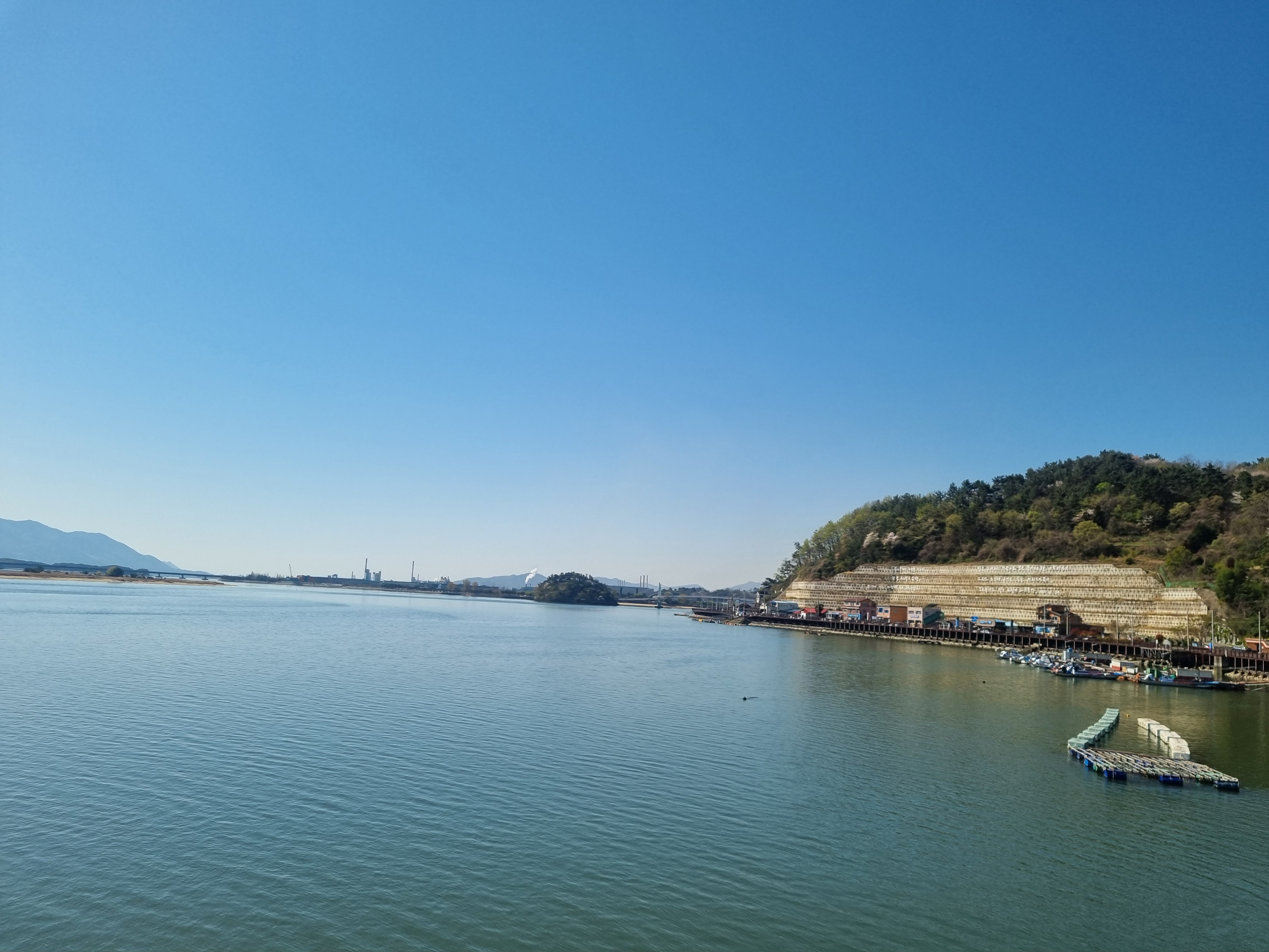 섬진강 어촌 마을 풍경 사진(망덕포구, '26.4)