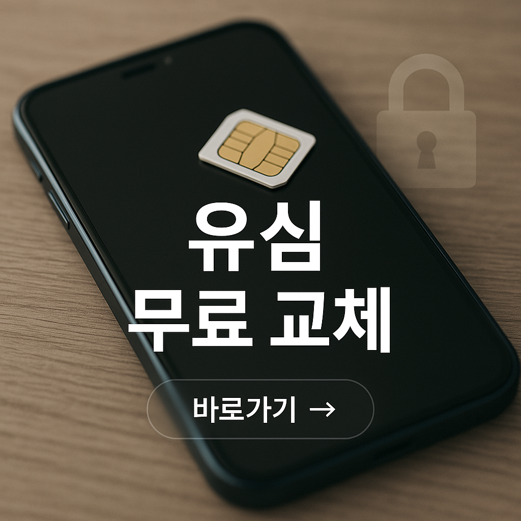 유심 무료교체 사진