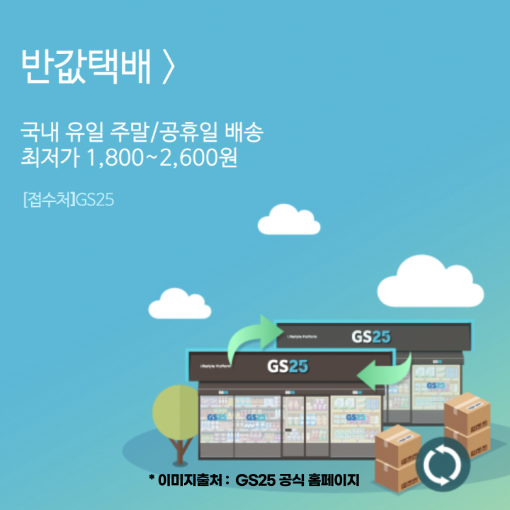 GS25 반값택배 받는법