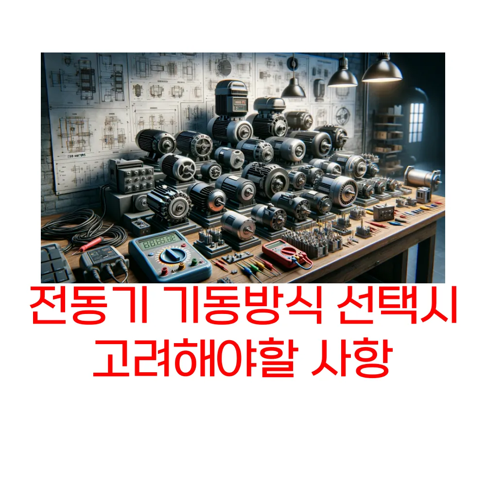 전동기 기동방식 선택시 고려사항