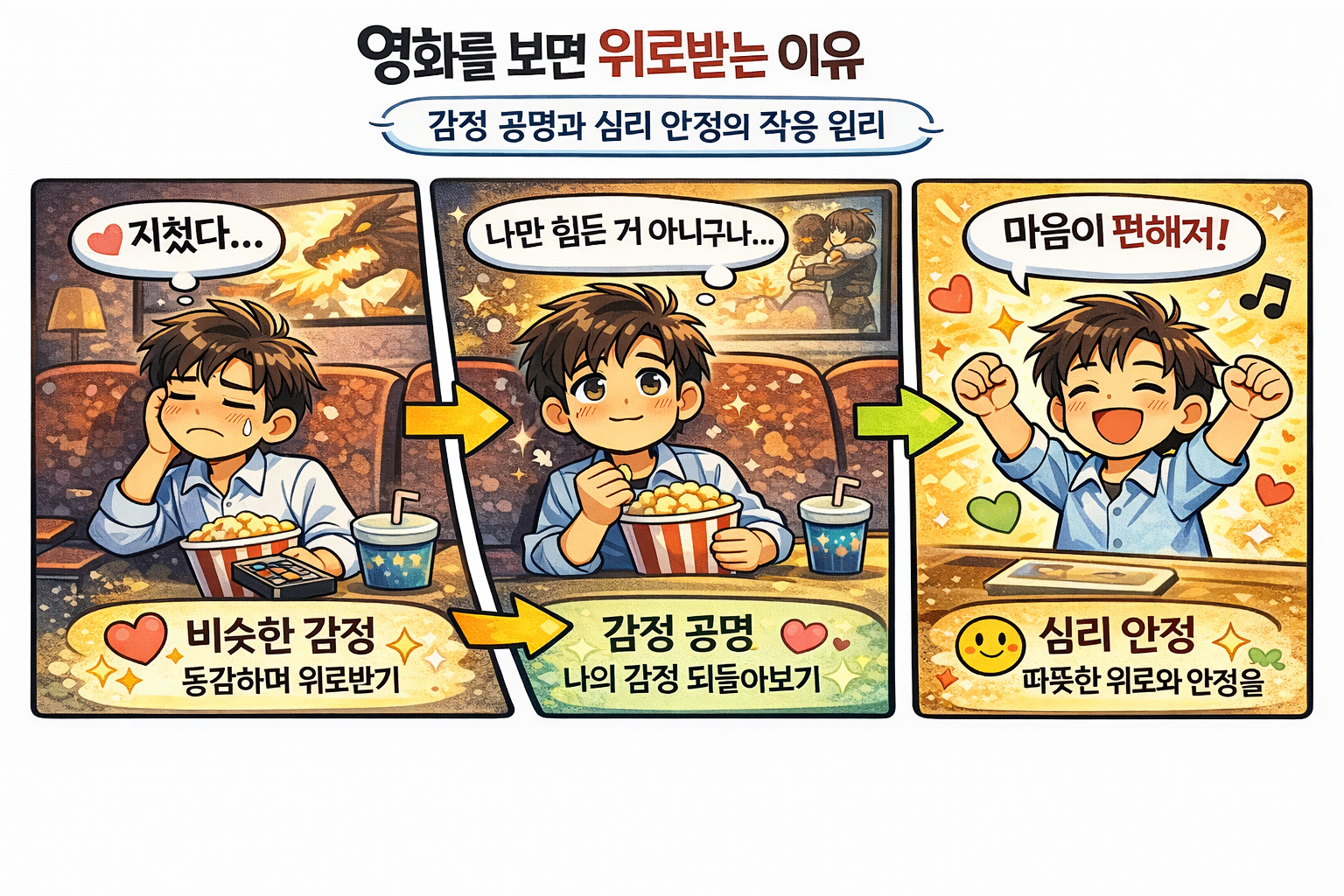 영화를 보면 위로받는 이유