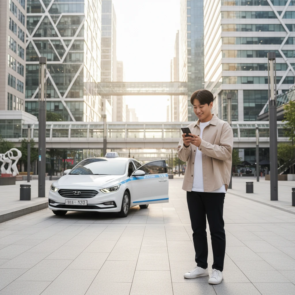 강남 자율주행 택시 TAP 앱 호출 ..