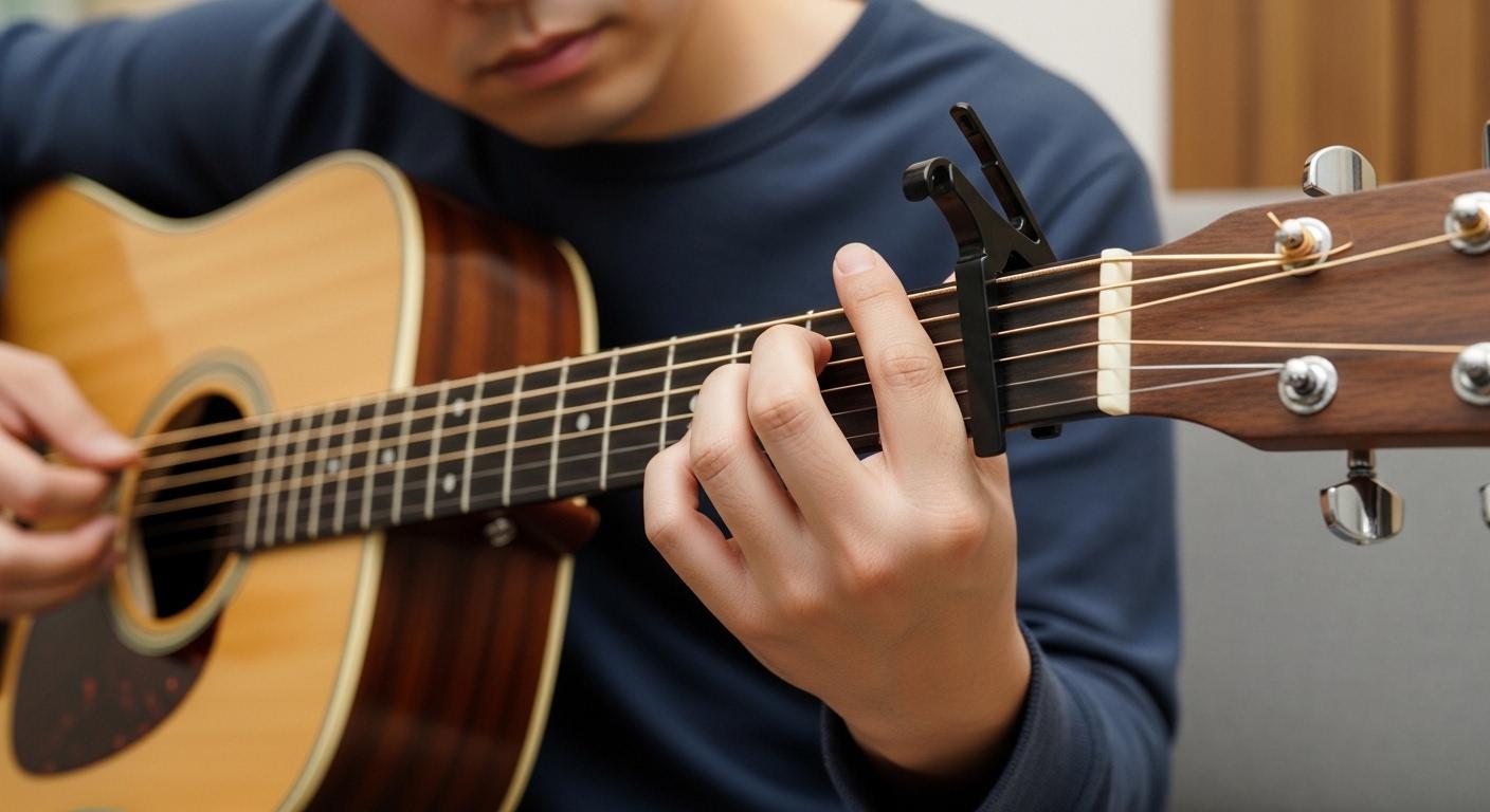 기타 B코드 운지법