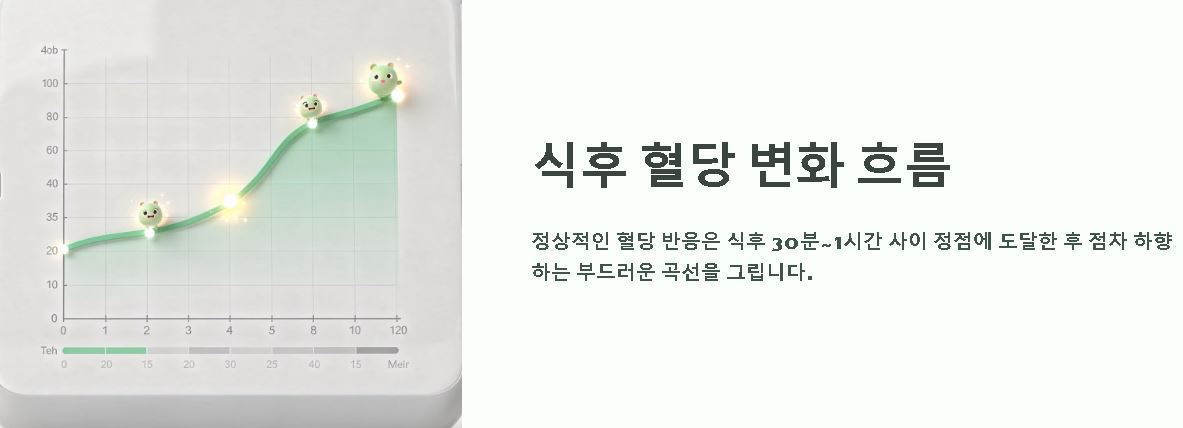 식후 혈당 정상수치표 1시간 2시간