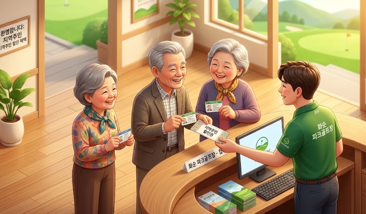 화순파크골프장 예약 방법 휴장일 요금 코스 운영시간 안내