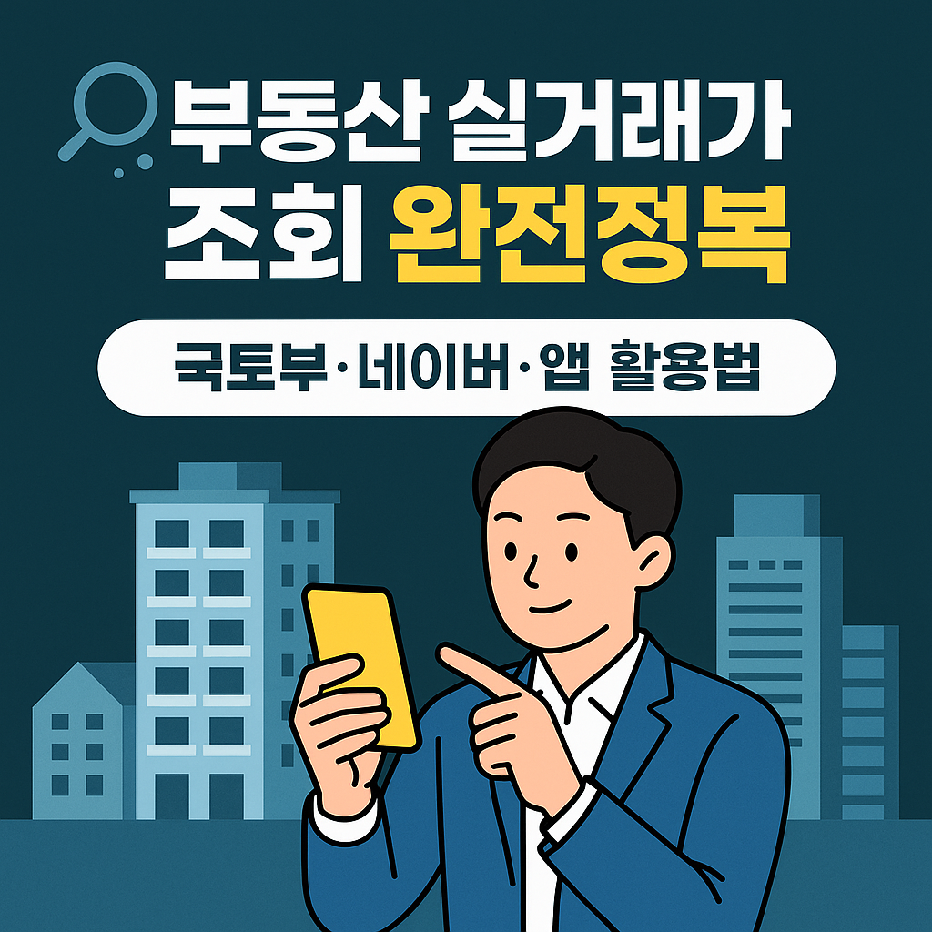부동산 실거래가 조회 완전정복|국토부 시스템부터 네이버·앱까지 100% 활용법