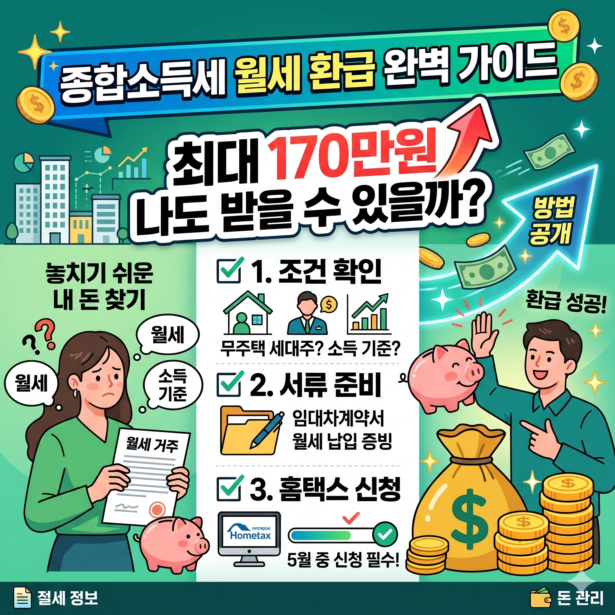 종합소득세 월세 환급 방법