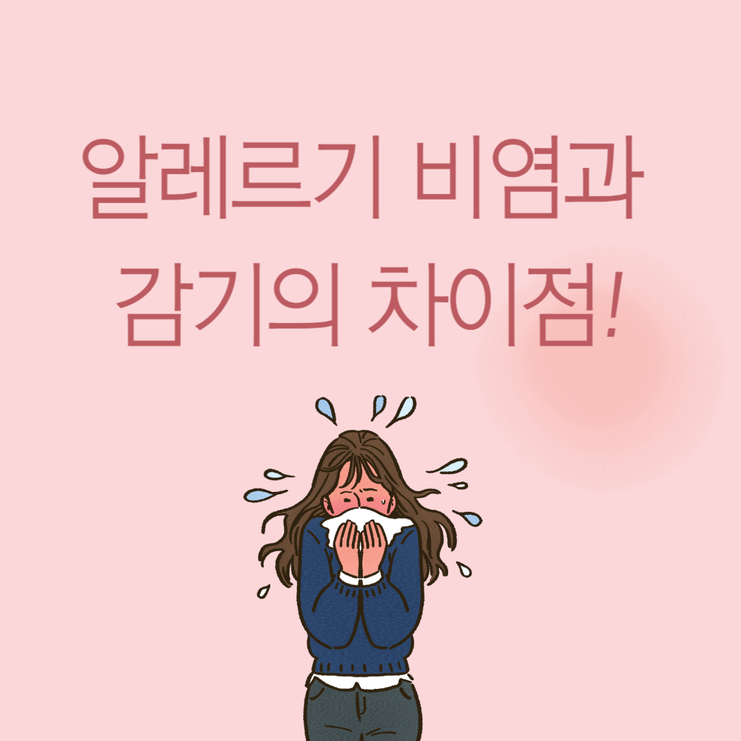 알레르기 비염과 감기의 차이점 이미지