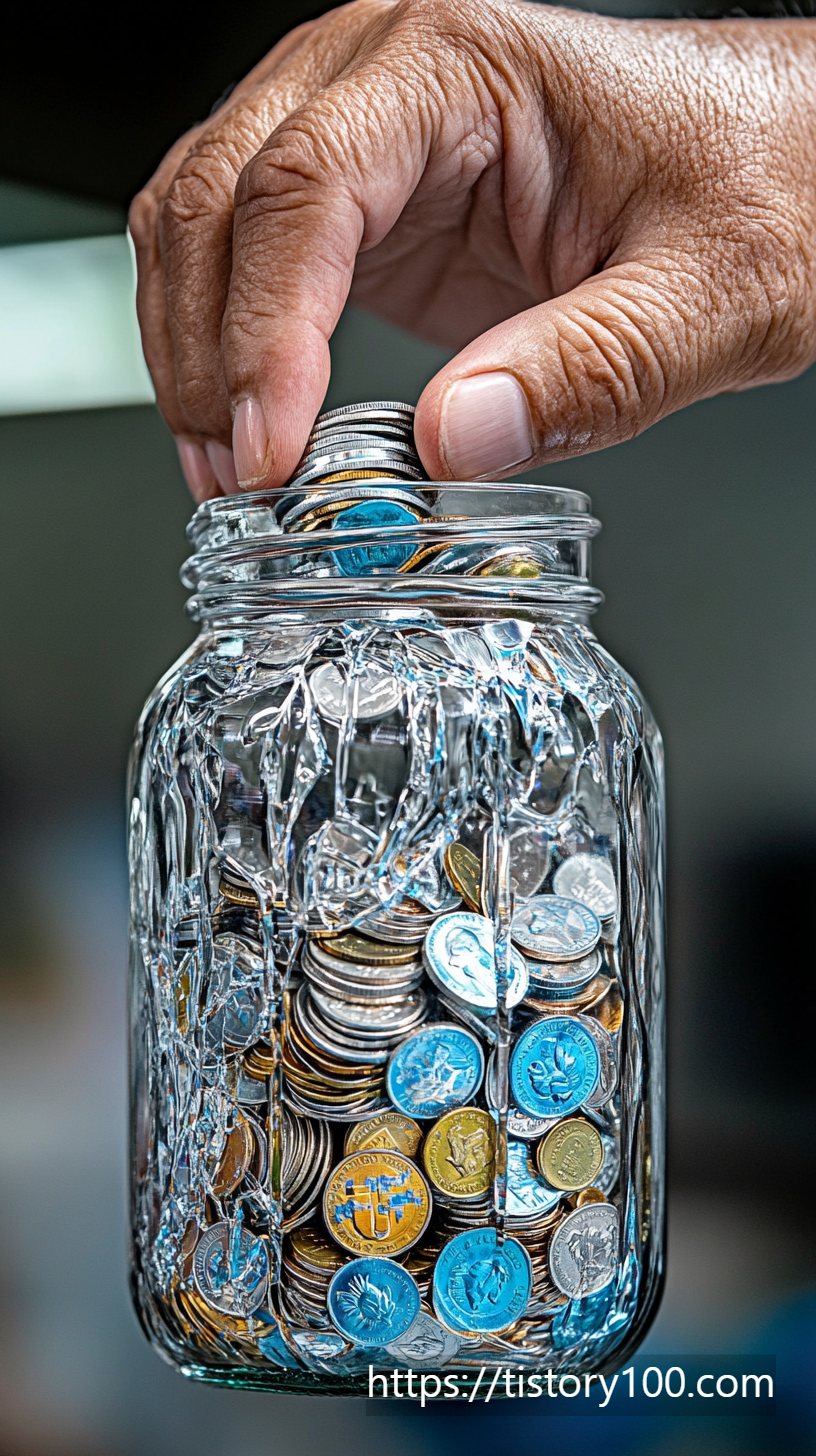 저축하는 이미지