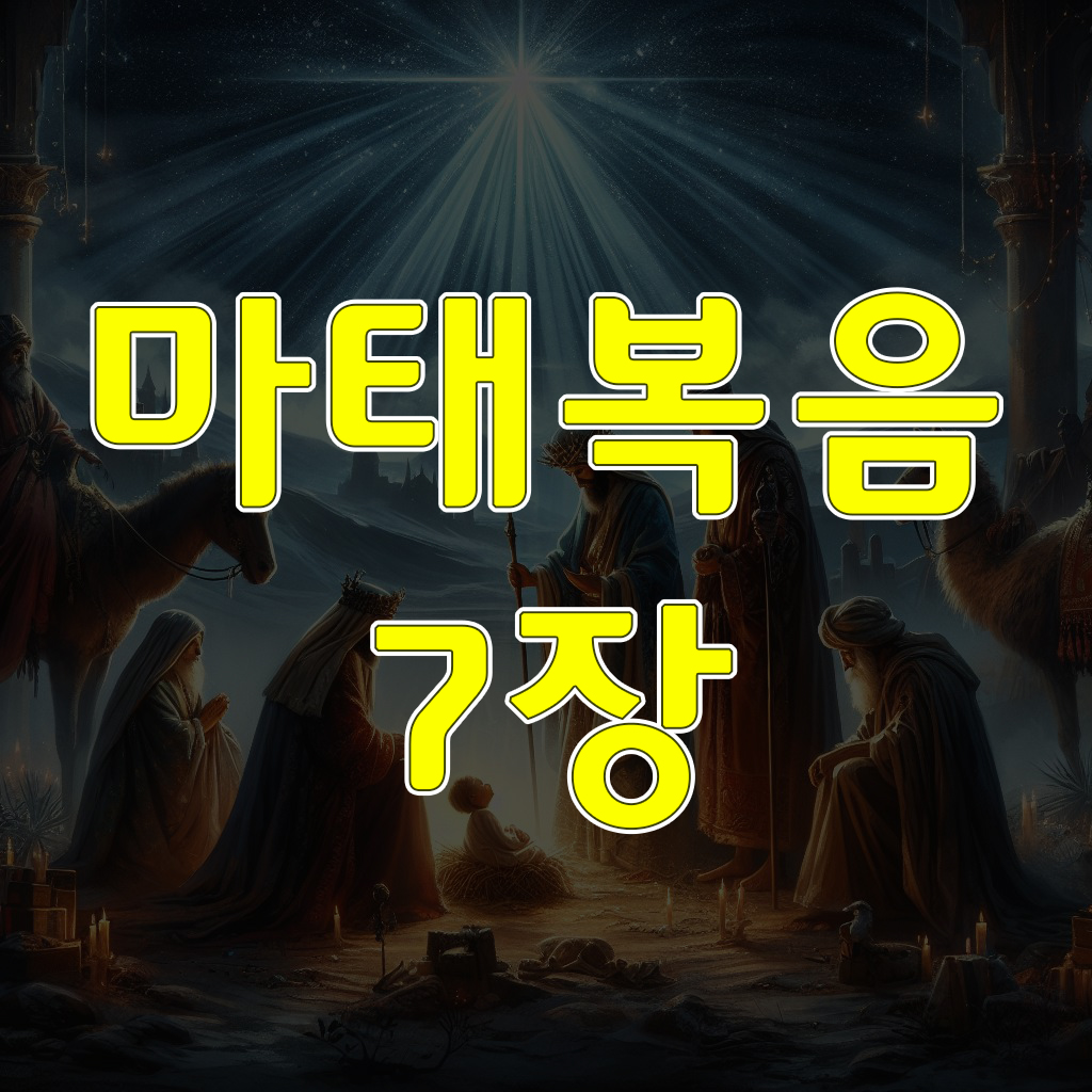 마태복음 7장: 비판하지 말라.