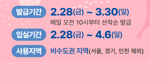 숙박 세일 페스타 발급기간, 일실기간, 사용지역