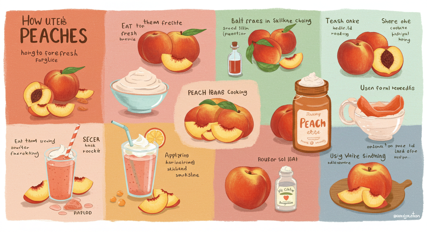 여름철 홈카페 레시피, 복숭아로 즐기는 디저트