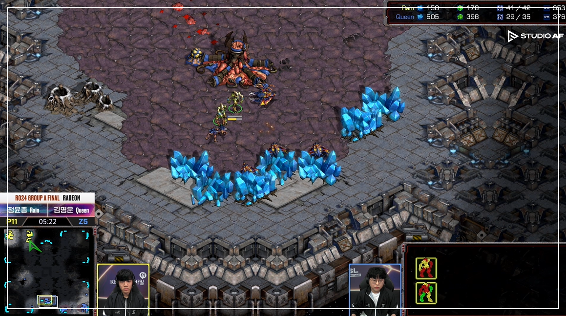 SSL 24강 A조 최종전 질럿견제