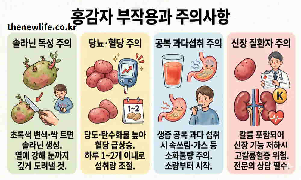 홍감자 효능 부작용