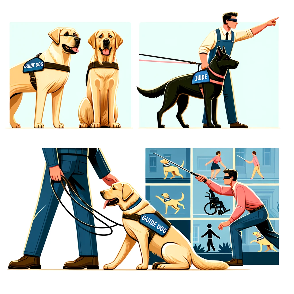 안내견의 견종, 특징 및 훈련 방법
