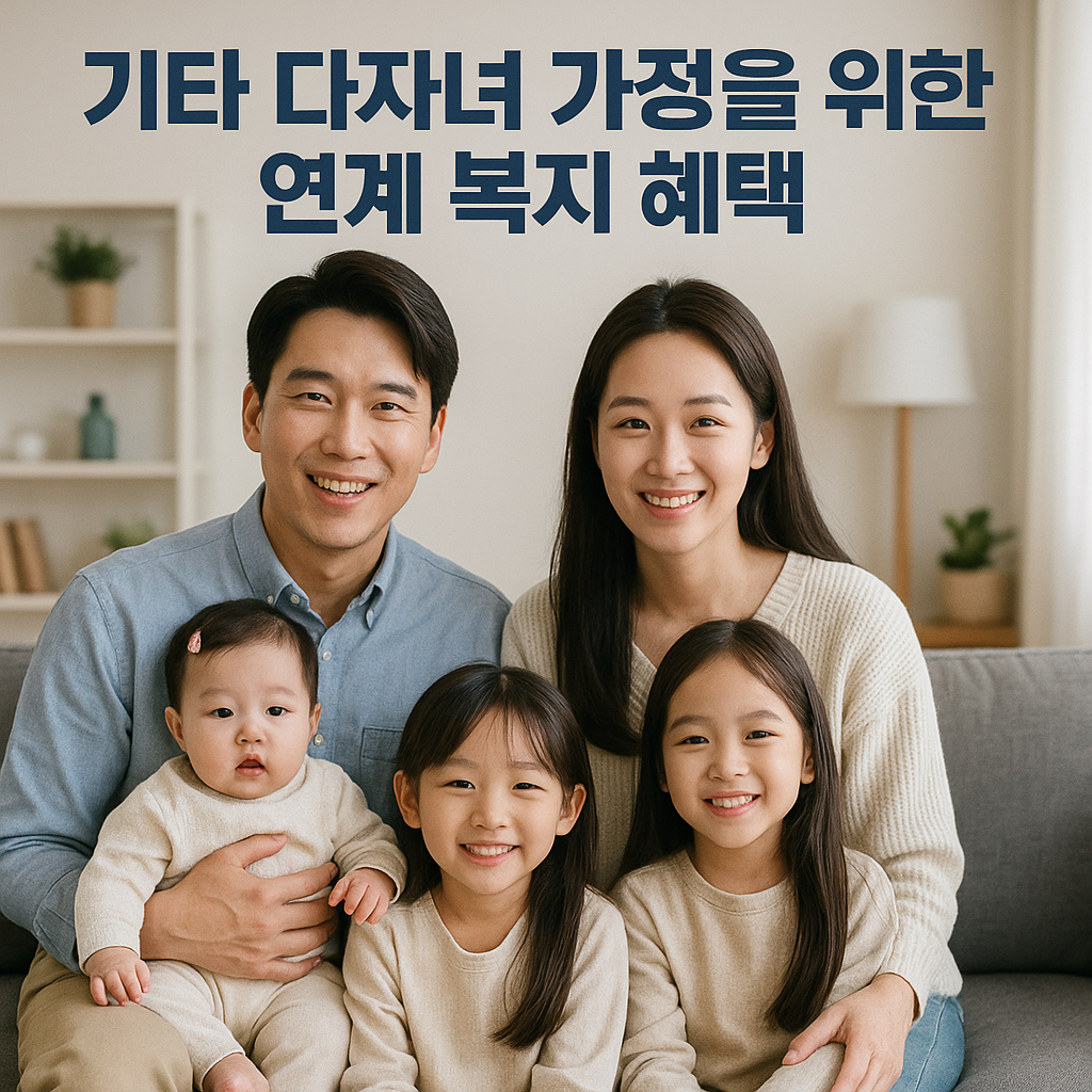 기타 다자녀 가정을 위한 연계 복지 혜택