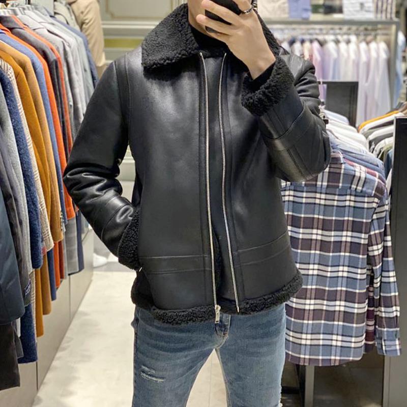 바쏘옴므 양가죽 무스탕 자켓 U4UA83A