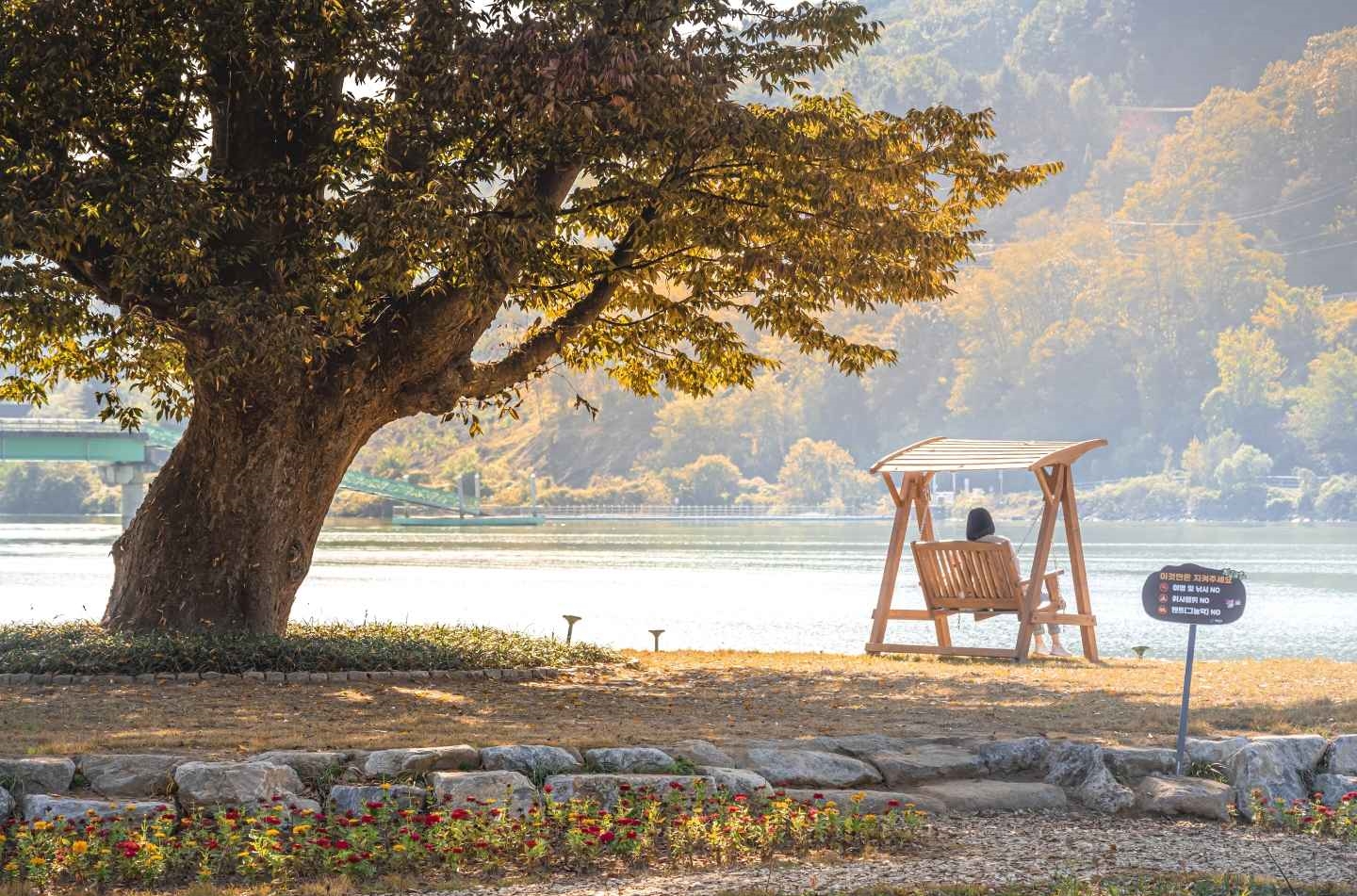 거례리수목공원 사랑나무 벤치