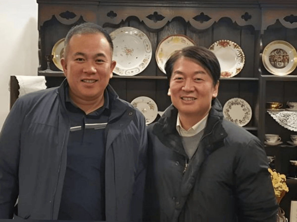 안철수-명태균-사진