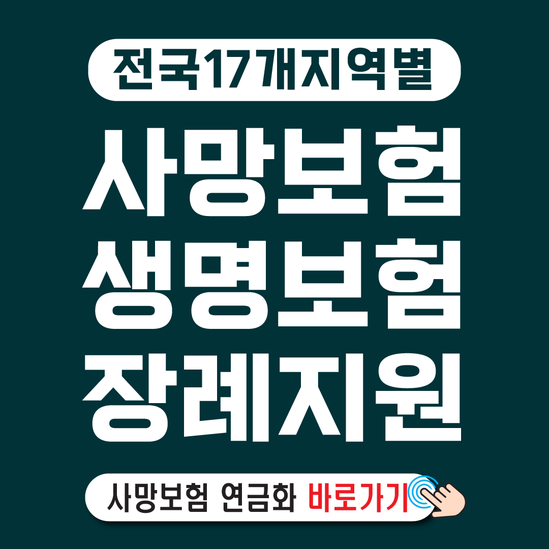 전국 17개 지역별 생명보험·사망보험·장례지원 종합 안내-썸네일