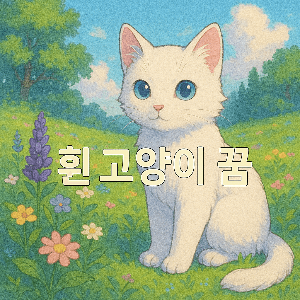 흰 고양이 꿈 해몽
