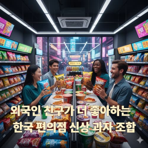 편의점 신상 개강 파티 꿀조합: 외국인 친구와 즐기는 K-스낵