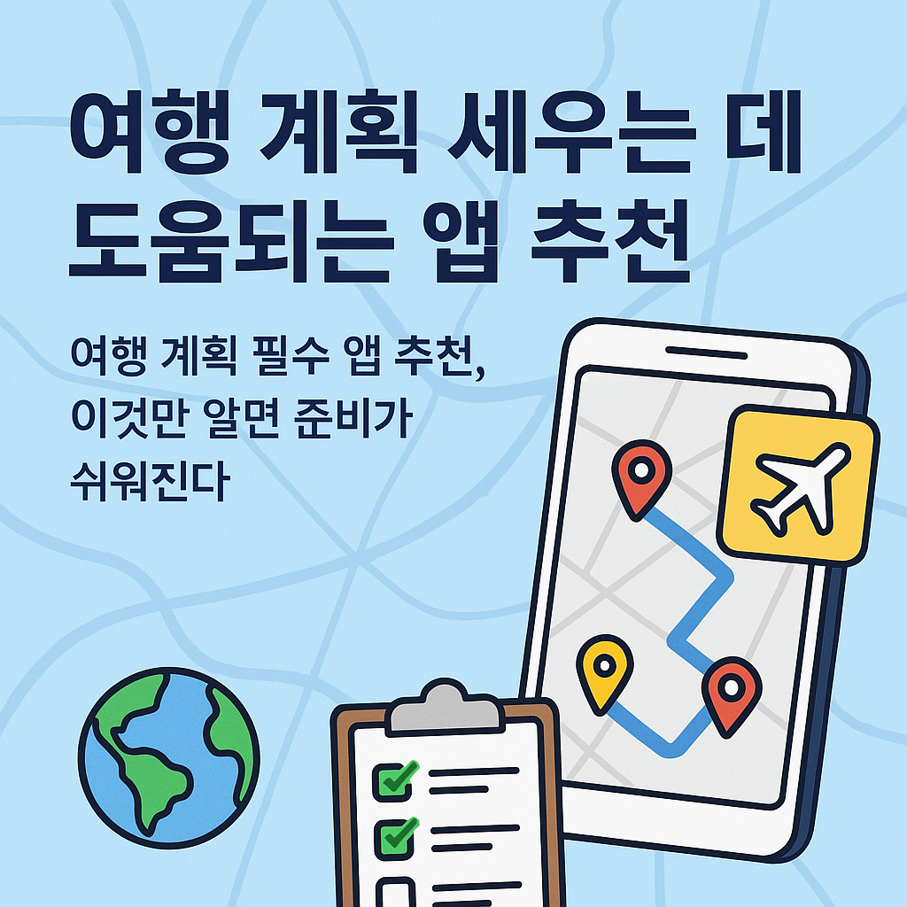 여행계획 필수 앱 추천, 이것만 알면 준비가 쉬워진다