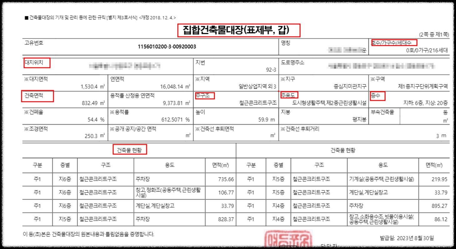 건축물대장열람