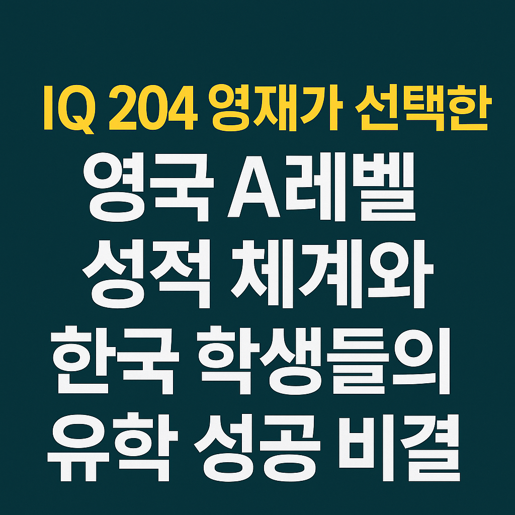 IQ 204 영재가 선택한 영국 A레벨 성적 체계와 한국 학생들의 유학 성공 비결 썸네일