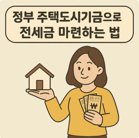 정부 주택도시 기금으로 전세금마련하는법