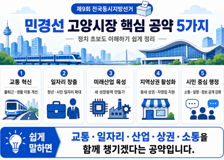 민경선 고양시장 당선자 프로필&middot;공약 총정리