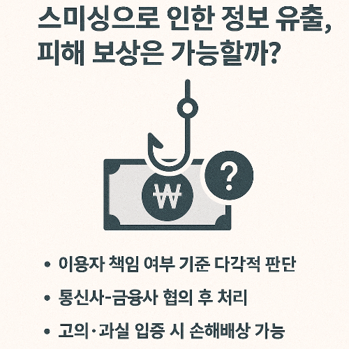 스미싱 피해 보상, 통신사 책임, 금융사 과실, 분쟁조정, 보이스피싱 대응