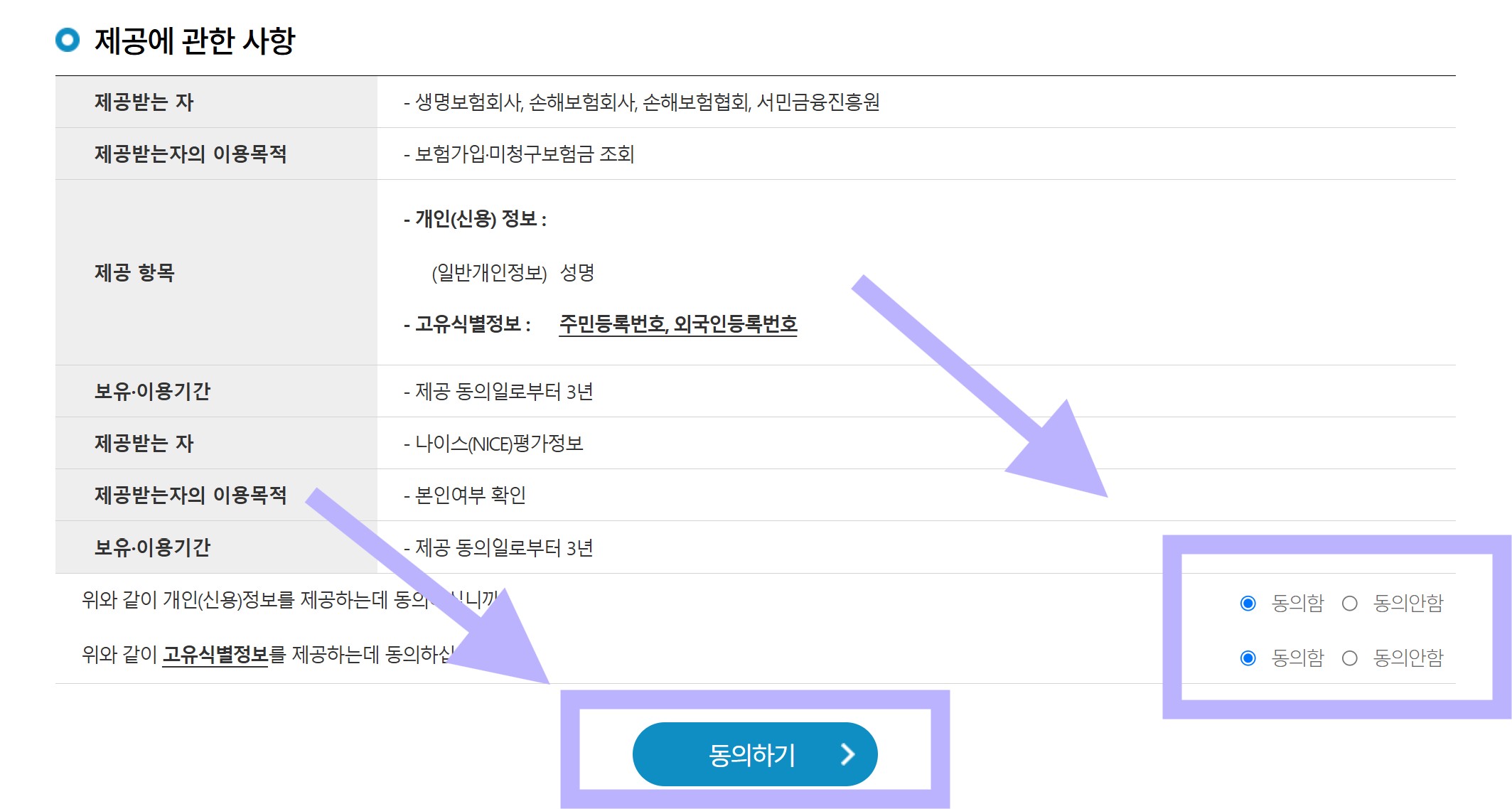 내 보험 다보여